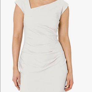 NWT White form fitting dress size large